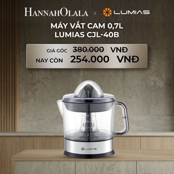  B151_DEAL 7: MÁY VẮT CAM 0,7L LUMIAS CJL-40B 