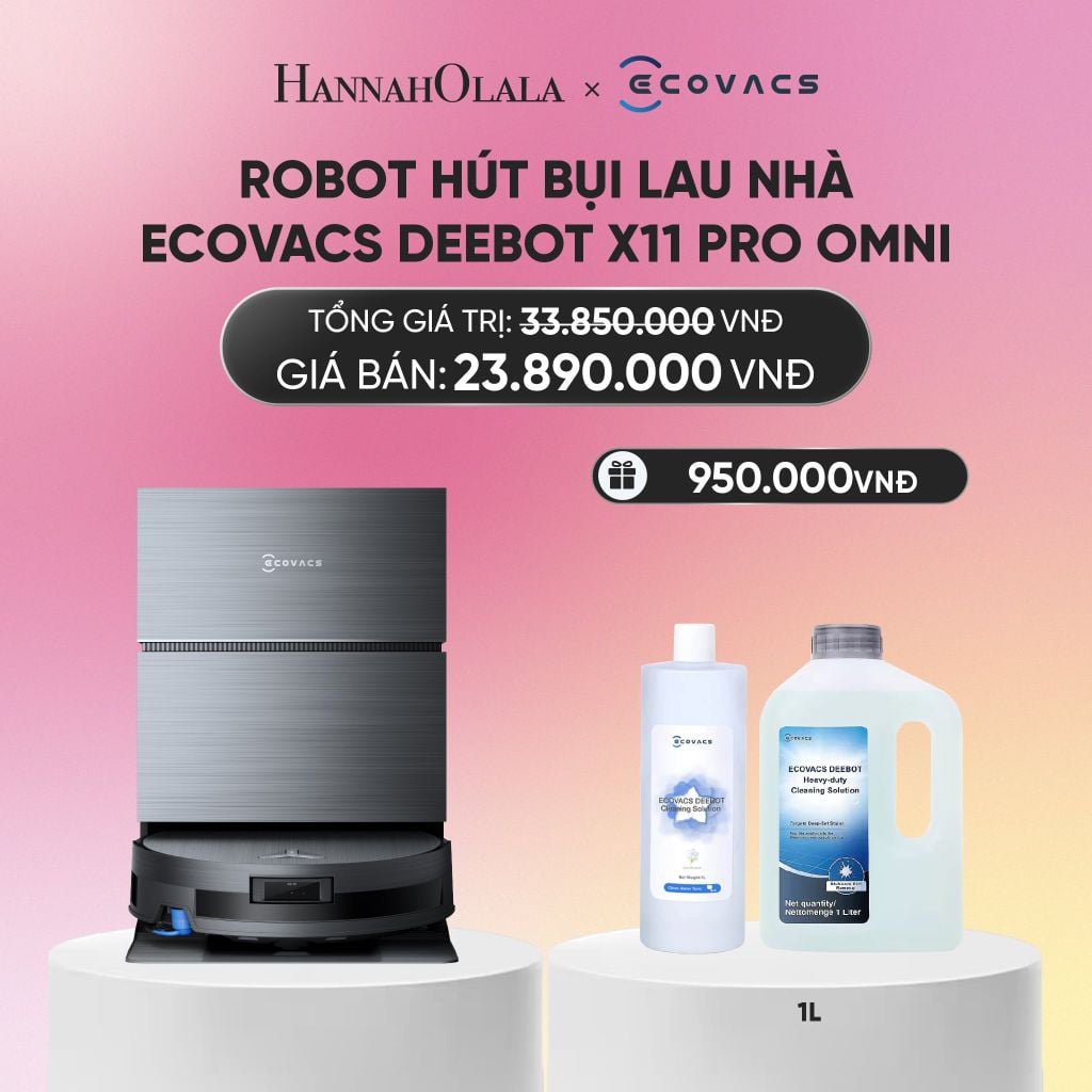  DEAL 7: ROBOT HÚT BỤI LAU NHÀ ECOVACS DEEBOT X11 PRO OMNI_A1701 