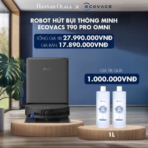  ROBOT HÚT BỤI THÔNG MINH ECOVACS T90 PRO OMNI - DEAL 7 - H155 