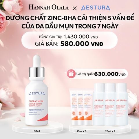  E899: DEAL 7: DƯỠNG CHẤT ZINC-BHA CẢI THIỆN 5 VẤN ĐỀ CỦA DA DẦU MỤN TRONG 7 NGÀY THERACNE365 ACTIVE SERUM 30ML 