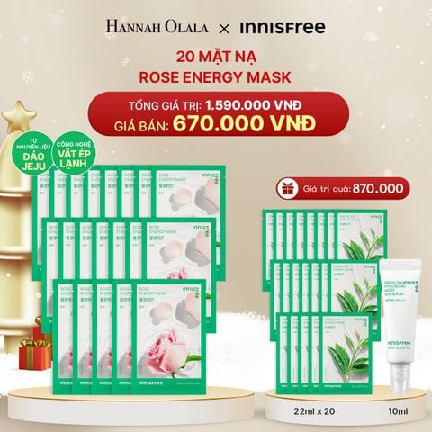  DEAL 7: 20 MẶT NẠ ROSE ENERGY MASK 