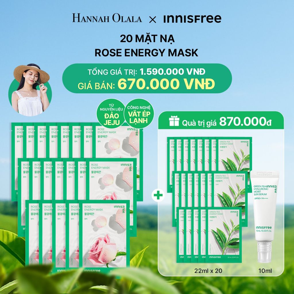  DEAL 7: 20 MẶT NẠ ROSE ENERGY MASK 