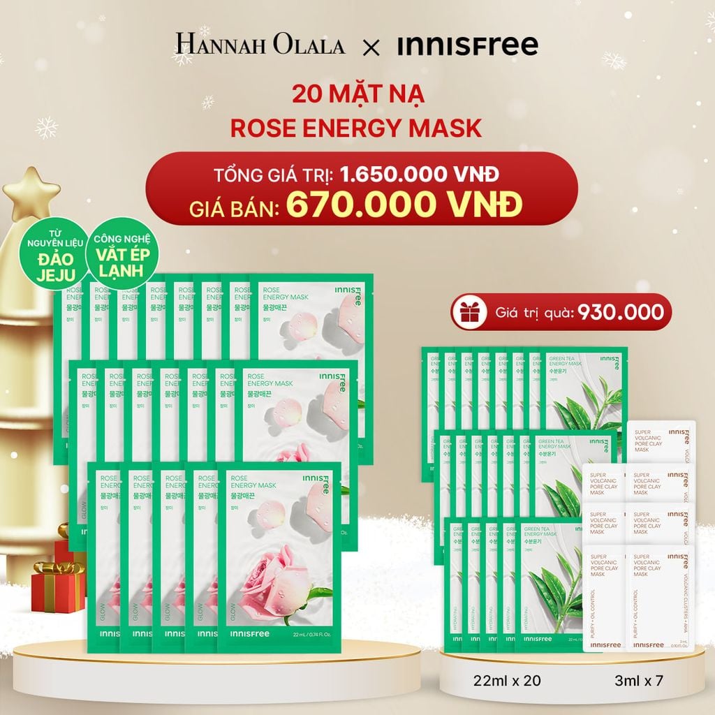  DEAL 7: 20 MẶT NẠ ROSE ENERGY MASK 