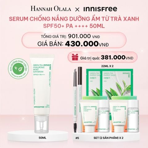  E143_DEAL 8: SERUM CHỐNG NẮNG DƯỠNG ẨM TỪ TRÀ XANH SPF50+ PA ++++ 50ML 