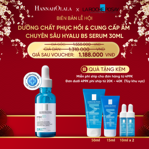  A1629_DEAL 7: DƯỠNG CHẤT PHỤC HỒI & CUNG CẤP ĐỘ ẨM CHUYÊN SÂU HYALU B5 SERUM 30ML ([CẢI TIẾN MỚI - 4 LOẠI HA]) 