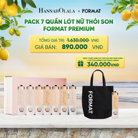  PACK 7 QUẦN LÓT NỮ THỎI SON FORMAT PREMIUM - 10006524 - DEAL 7 - A165 