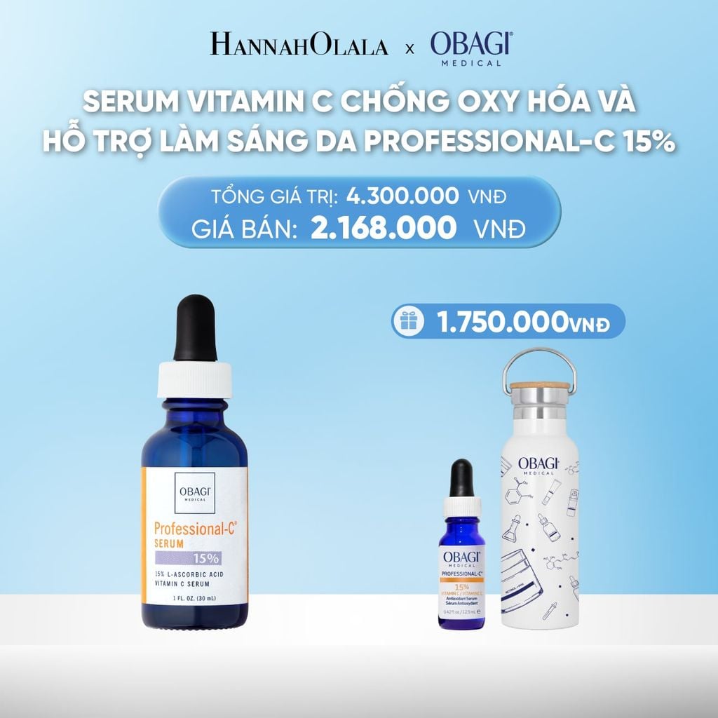  DEAL 7: SERUM VITAMIN C CHỐNG OXY HÓA, HỖ TRỢ LÀM SÁNG DA PROFESSIONAL-C 15% 30ML 