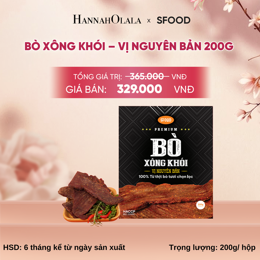  BÒ XÔNG KHÓI – VỊ NGUYÊN BẢN 200G DEAL 07 - A169 