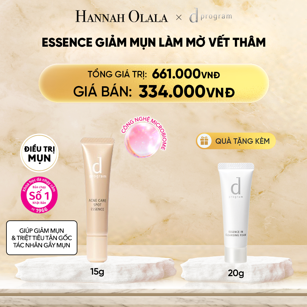  DEAL 7: ESSENCE GIẢM MỤN VÀ LÀM MỜ VẾT THÂM D PROGRAM ACNE CARE SPOT ESSENCE 15G 