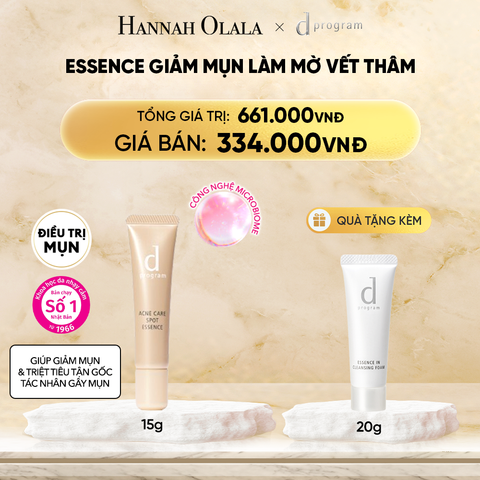  DEAL 7: ESSENCE GIẢM MỤN VÀ LÀM MỜ VẾT THÂM D PROGRAM ACNE CARE SPOT ESSENCE 15G 