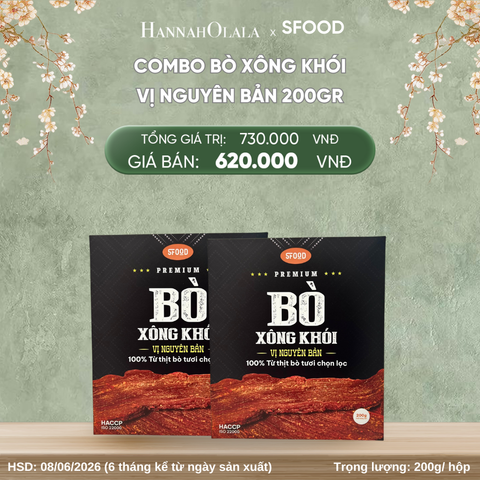  DEAL 07: COMBO BÒ XÔNG KHÓI – VỊ NGUYÊN BẢN 200G 