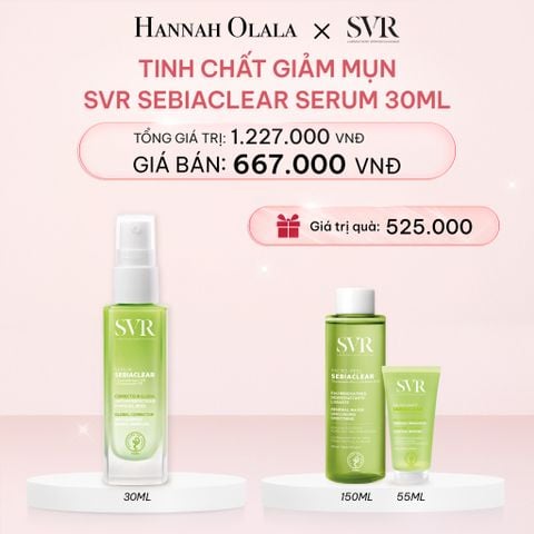  DEAL 07: TINH CHẤT GIẢM MỤN, NGỪA THÂM VÀ MỀM MỊN DA 4 TRONG 1 SVR SEBIACLEAR SERUM 30ML 