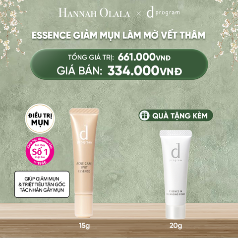  DEAL 7: ESSENCE GIẢM MỤN VÀ LÀM MỜ VẾT THÂM D PROGRAM ACNE CARE SPOT ESSENCE 15G 