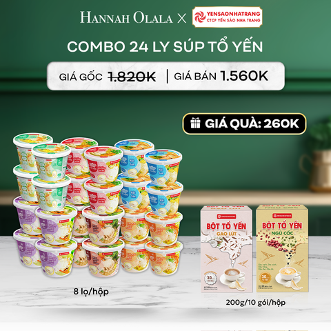  DEAL 7: COMBO 24 LY SÚP TỔ YẾN 