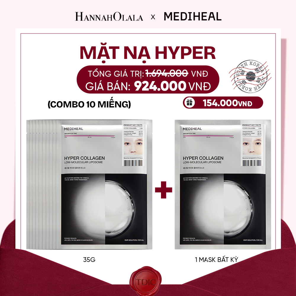  MEDIHEAL MẶT NẠ HYPER MASK 35G (COMBO 10 MIẾNG) BẤT KỲ_M119 
