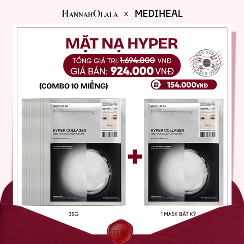  MEDIHEAL MẶT NẠ HYPER MASK 35G (COMBO 10 MIẾNG) BẤT KỲ_M119 