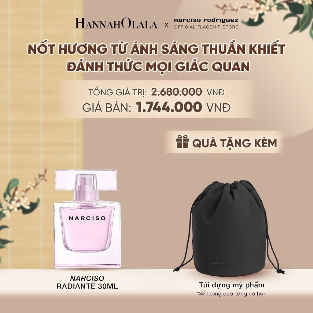 NƯỚC HOA NỮ NARCISO RODRIGUEZ NARCISO EAU DE PARFUM RADIANTE 30ML - DEAL 07 