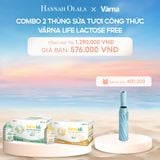  C689_DEAL 7: COMBO 2 THÙNG SỮA TƯƠI CÔNG THỨC VARNA LIFE LACTOSE FREE (24 HỘP X 200ML) 