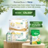  E60_DEAL 7: COMBO 2 THÙNG SỮA TƯƠI CÔNG THỨC VARNA LIFE LACTOSE FREE (24 HỘP X 200ML) 