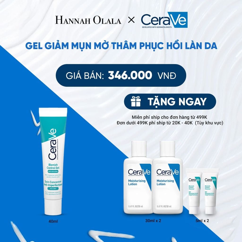  GEL GIẢM MỤN MỜ THÂM PHỤC HỒI LÀN DA CERAVE BLEMISH CONTROL GEL 40ML - B37 