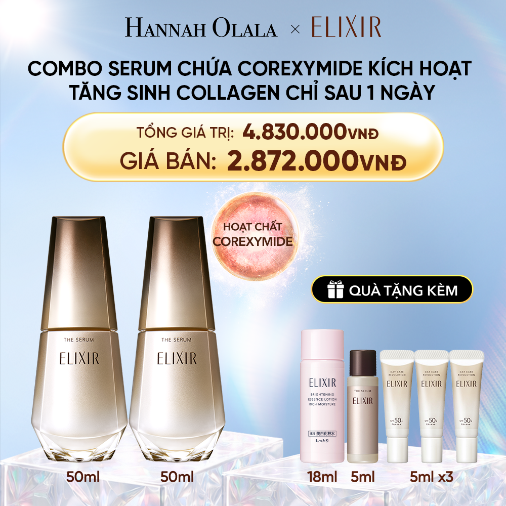  DEAL 7: COMBO 2 SERUM KÍCH HOẠT TRẺ HÓA LÀN DA ELIXIR THE SERUM AA 50ML 