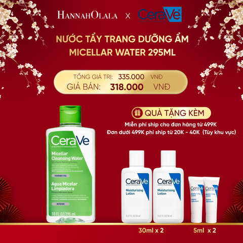  DEAL 6 NƯỚC TẨY TRANG DƯỠNG ẨM MICELLAR WATER 295ML 