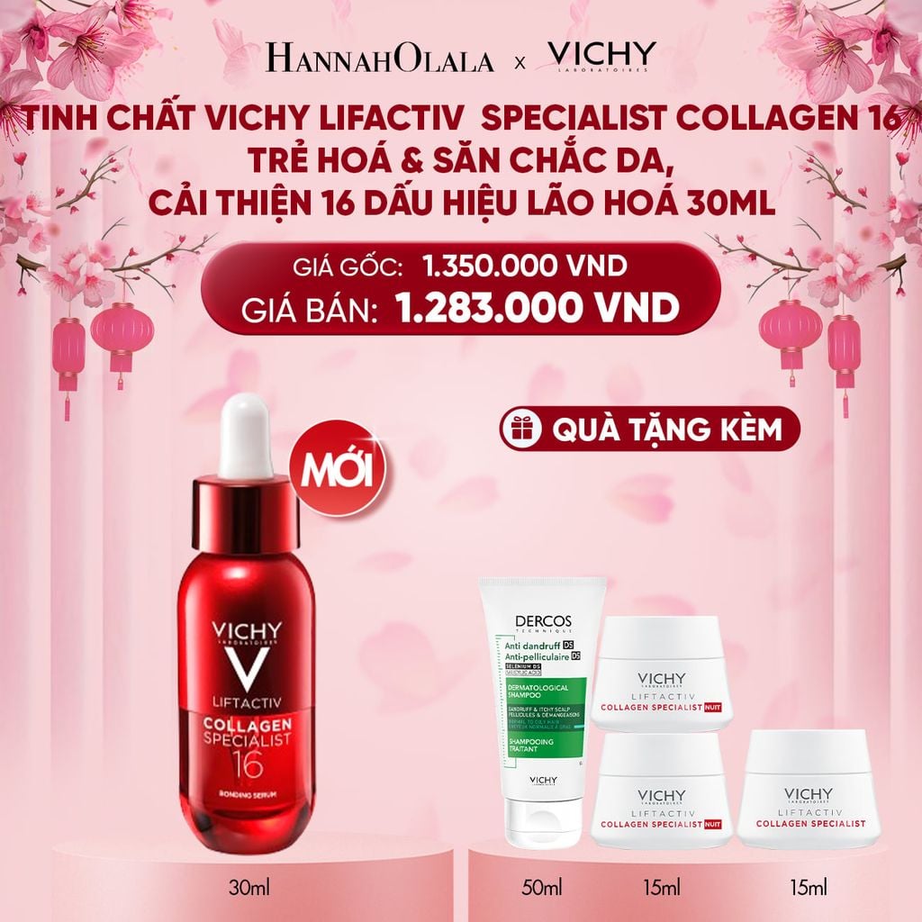  A40_DEAL 7 TINH CHẤT VICHY COLLAGEN 16 TRẺ HOÁ & SĂN CHẮC DA, CẢI THIỆN 16/16 DẤU HIỆU LÃO HOÁ 30ML 