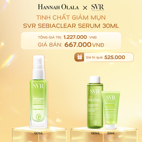  K7_DEAL 07: TINH CHẤT GIẢM MỤN, NGỪA THÂM VÀ MỀM MỊN DA 4 TRONG 1 SVR SEBIACLEAR SERUM 30ML 