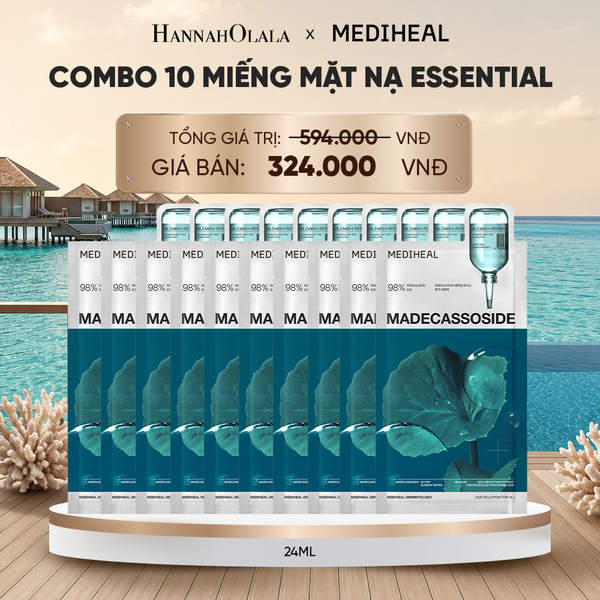  MEDIHEAL MẶT NẠ ESSENTIAL MASK 24ML (COMBO 10 MIẾNG) BẤT KỲ_ D1591 