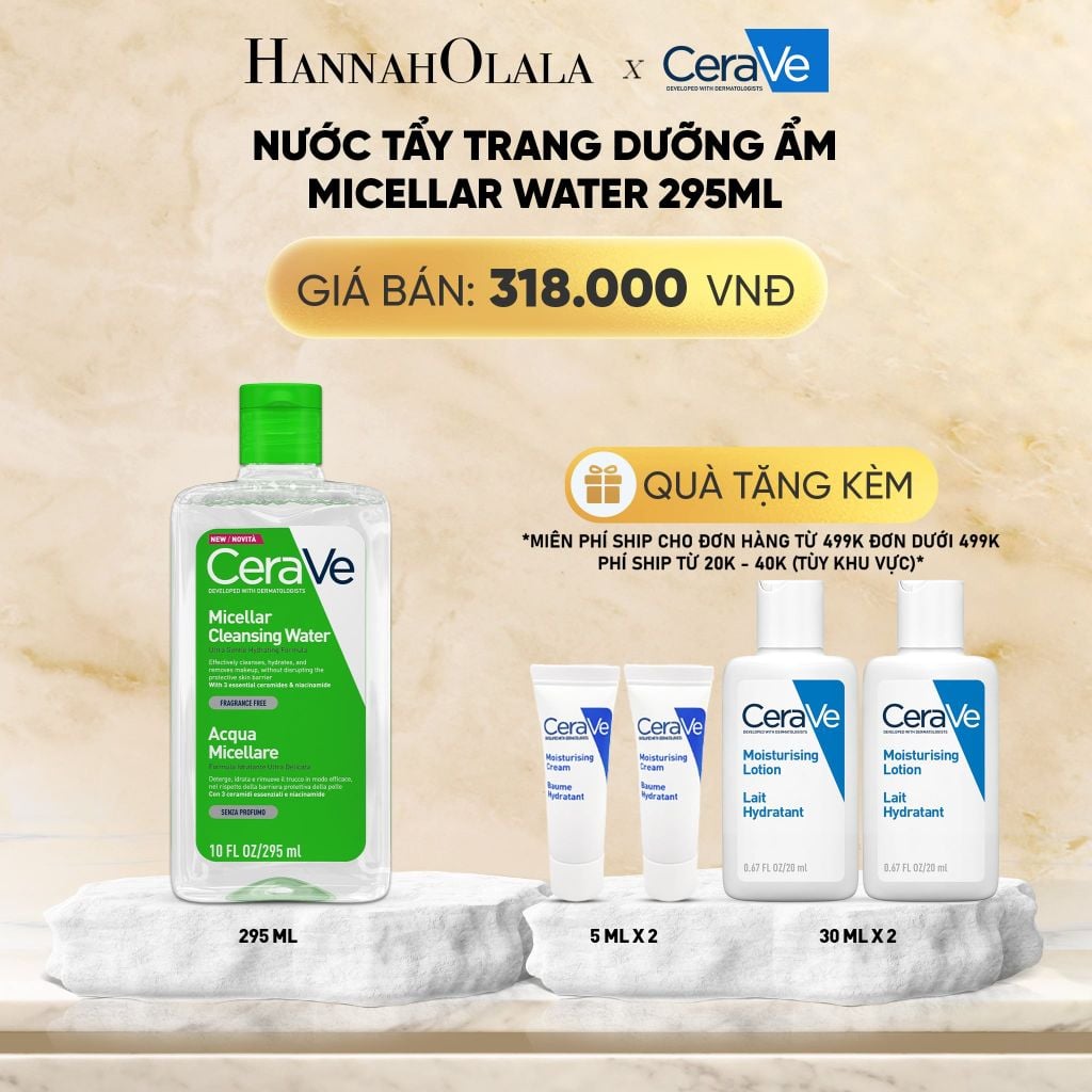  DEAL 6 NƯỚC TẨY TRANG DƯỠNG ẨM MICELLAR WATER 295ML 