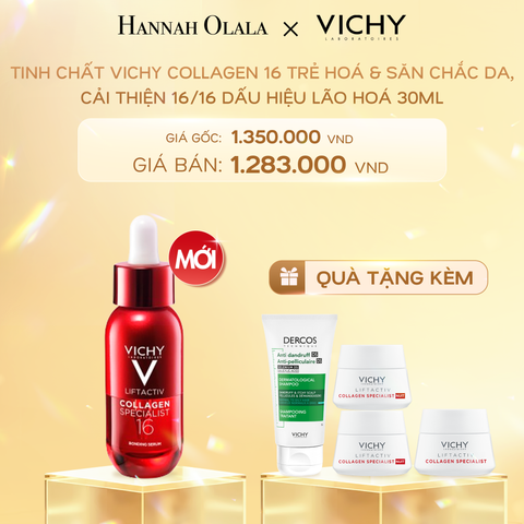  DEAL 7: TINH CHẤT VICHY COLLAGEN 16 TRẺ HOÁ & SĂN CHẮC DA, CẢI THIỆN 16/16 DẤU HIỆU LÃO HOÁ 30ML 