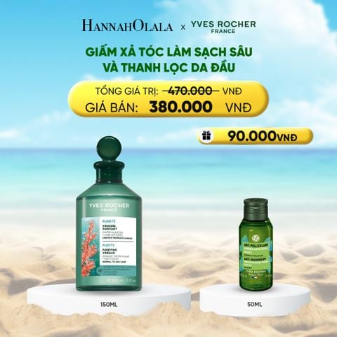  DEAL 8: GIẤM XẢ TÓC LÀM SẠCH SÂU VÀ THANH LỌC DA ĐẦU 
