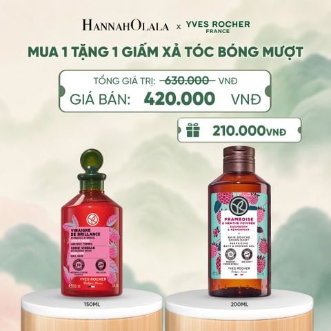  MUA 1 TẶNG 1 GIẤM XẢ TÓC BÓNG MƯỢT - A522 