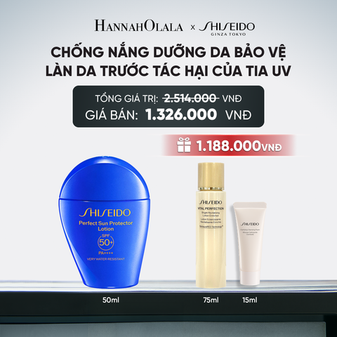  SỮA CHỐNG NẮNG DƯỠNG DA SHISEIDO GSC PERFECT SUN PROTECTOR LOTION SPF50+ 50ML - DEAL 7 