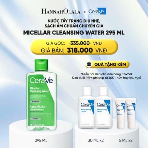  NƯỚC TẨY TRANG DƯỠNG ẨM MICELLAR WATER 295ML - DEAL 6 : 