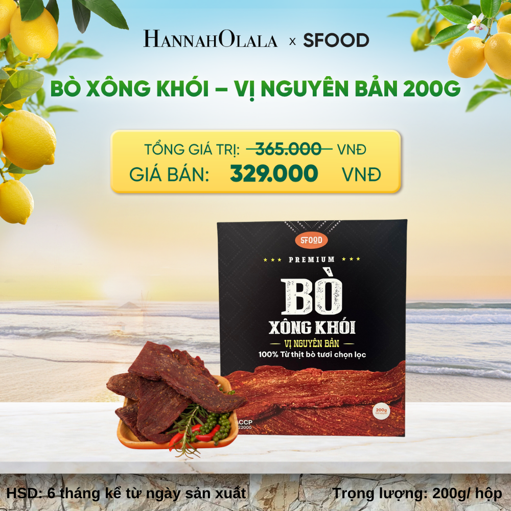  BÒ XÔNG KHÓI – VỊ NGUYÊN BẢN 200G DEAL 07: A3000 