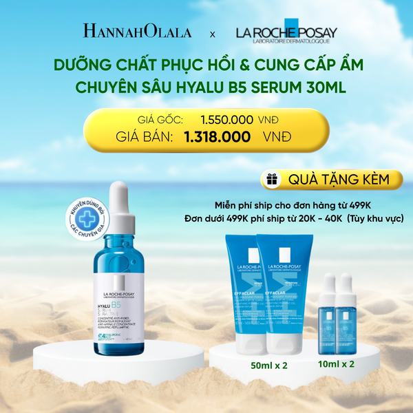  DƯỠNG CHẤT PHỤC HỒI & CUNG CẤP ĐỘ ẨM CHUYÊN SÂU HYALU B5 SERUM 30ML ([CẢI TIẾN MỚI - 4 LOẠI HA]) 