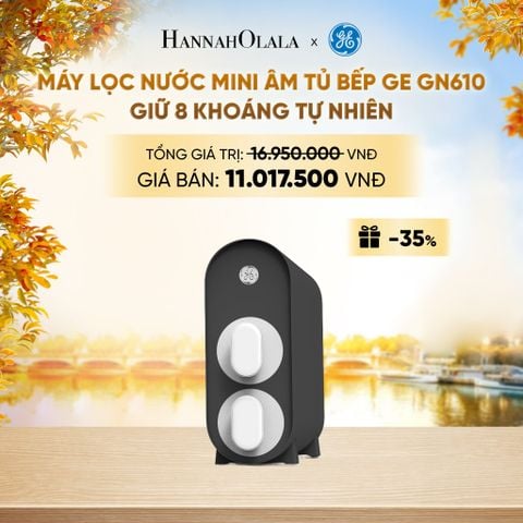  MÁY LỌC NƯỚC MINI ÂM TỦ BẾP GE GN610 - GIỮ 8 KHOÁNG TỰ NHIÊN - DEAL 07 - E1879 