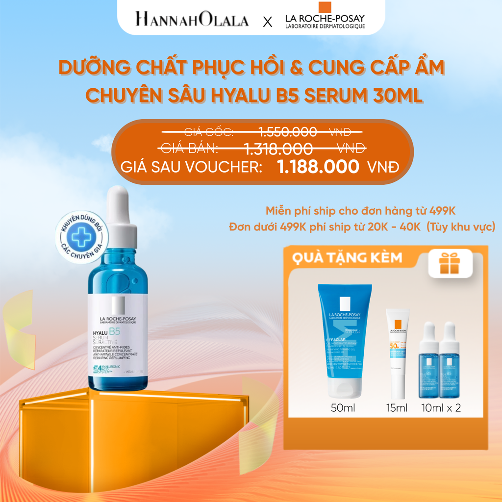  FD DEAL 7: DƯỠNG CHẤT PHỤC HỒI & CUNG CẤP ĐỘ ẨM CHUYÊN SÂU HYALU B5 SERUM 30ML([CẢI TIẾN MỚI - 4 LOẠI HA]) 