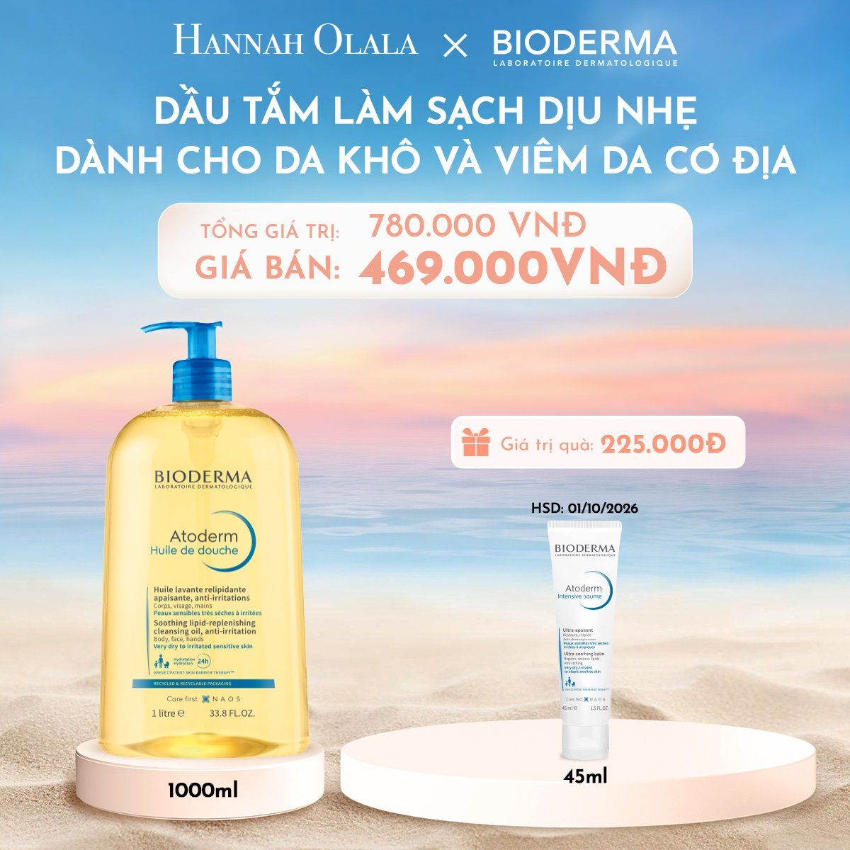  C2_DEAL 7: DẦU TẮM GIÚP LÀM SẠCH, LÀM DỊU VÀ DƯỠNG ẨM DÀNH CHO DA KHÔ,DA NHẠY CẢM 