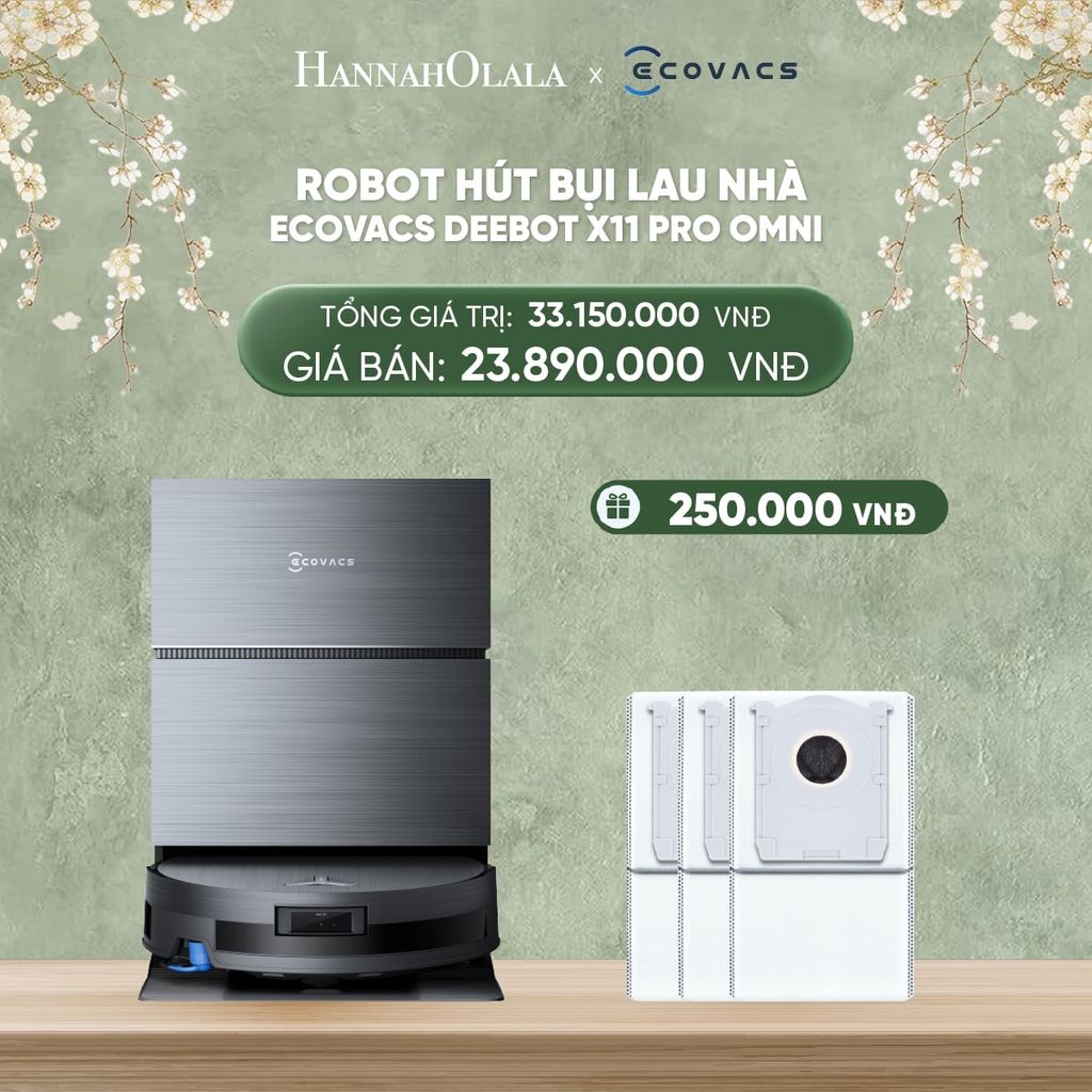  DEAL 7: ROBOT HÚT BỤI LAU NHÀ ECOVACS DEEBOT X11 PRO OMNI 