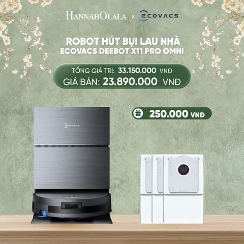  DEAL 7: ROBOT HÚT BỤI LAU NHÀ ECOVACS DEEBOT X11 PRO OMNI 