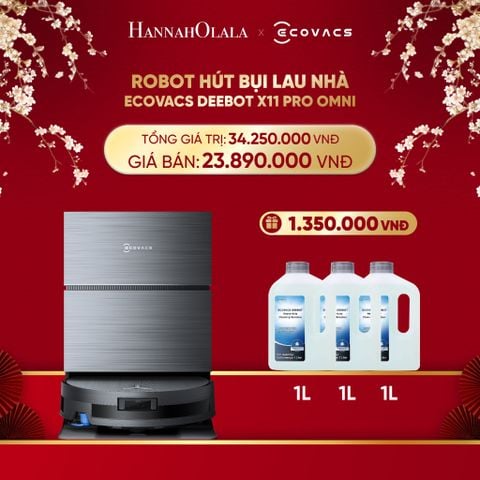  DEAL 7: ROBOT HÚT BỤI LAU NHÀ ECOVACS DEEBOT X11 PRO OMNI 