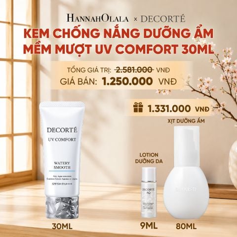  KEM CHỐNG NẮNG DECORTÉ UV COMFORT_KHÔNG NÂNG TÔNG (BẢN MỚI) 