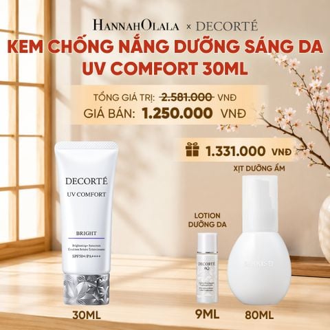  KEM CHỐNG NẮNG DECORTÉ UV COMFORT_KHÔNG NÂNG TÔNG (BẢN MỚI) 
