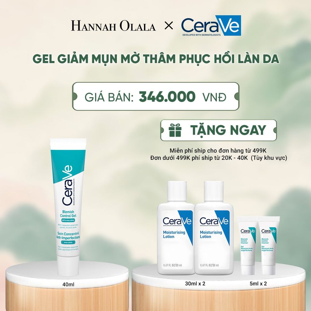  GEL GIẢM MỤN MỜ THÂM PHỤC HỒI LÀN DA CERAVE BLEMISH CONTROL GEL 40ML - A1122 