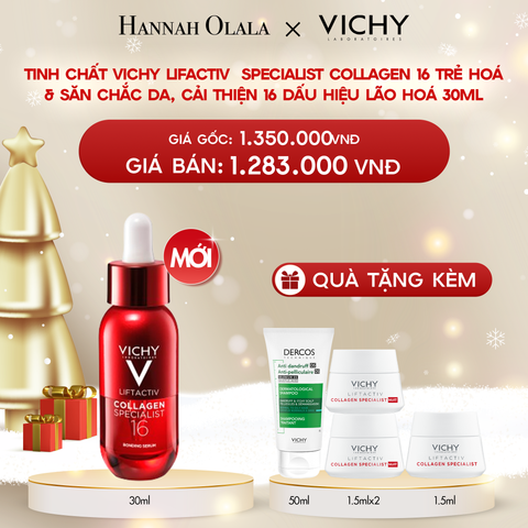  A980_DEAL 7 TINH CHẤT VICHY COLLAGEN 16 TRẺ HOÁ & SĂN CHẮC DA, CẢI THIỆN 16/16 DẤU HIỆU LÃO HOÁ 30ML 