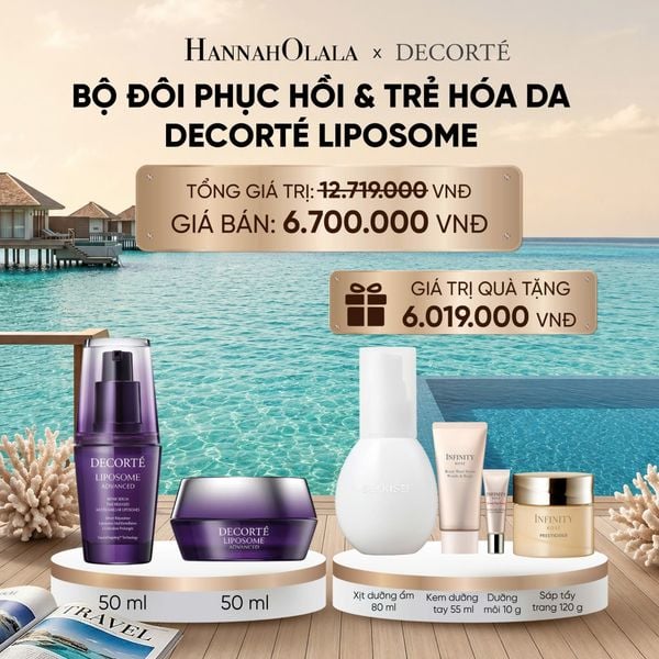  DEAL 10: BỘ ĐÔI PHỤC HỒI & TRẺ HÓA DA DECORTÉ LIPOSOME_ A1826_ D1347 