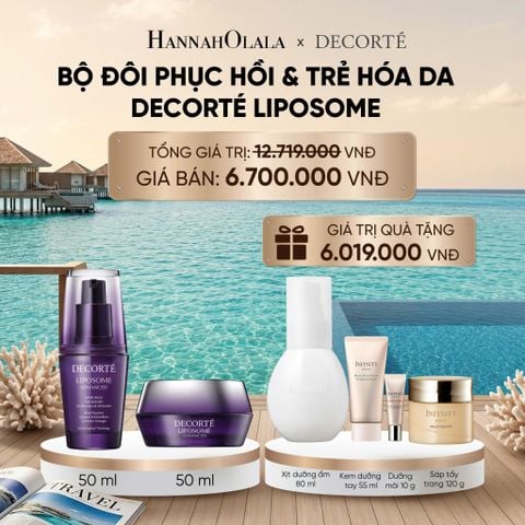  DEAL 10: BỘ ĐÔI PHỤC HỒI & TRẺ HÓA DA DECORTÉ LIPOSOME_ A1826_ D1347 