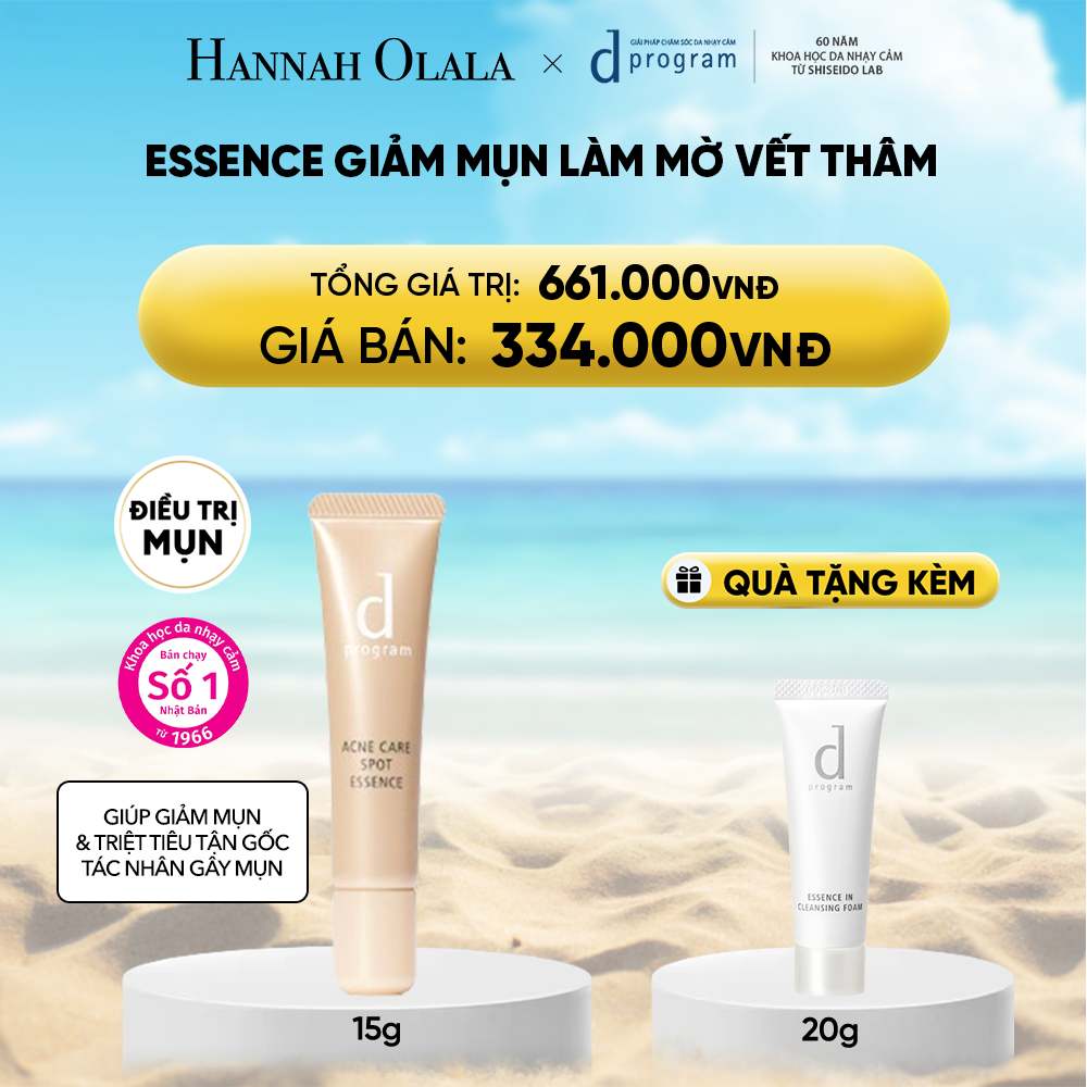  DEAL 7: ESSENCE GIẢM MỤN VÀ LÀM MỜ VẾT THÂM D PROGRAM ACNE CARE SPOT ESSENCE 15G 